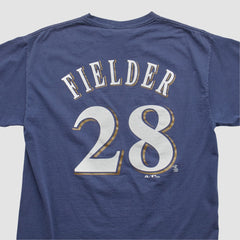 Milwaukee Brewers Majestic 2008 T-shirt - Navy - S by Fanatics Real Vintage T-shirts