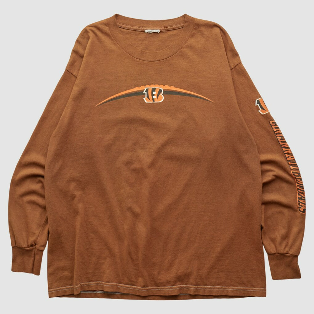 Cincinnati Bengals 2000s Long Sleeve T-shirt Brown Vintage