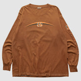 Cincinnati Bengals 2000s Long Sleeve T-shirt Brown Vintage
