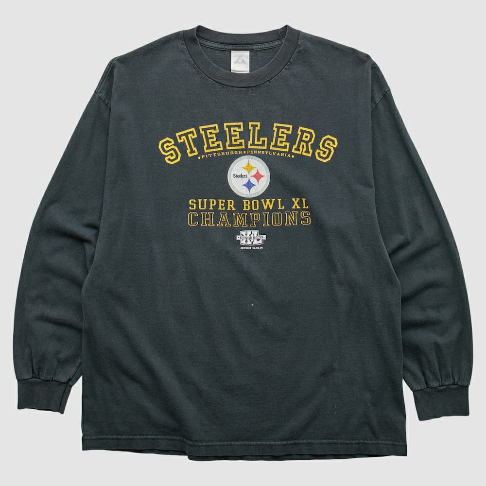Pittsburgh Steelers Alstyle 2006 Long Sleeve T-shirt Black Vintage