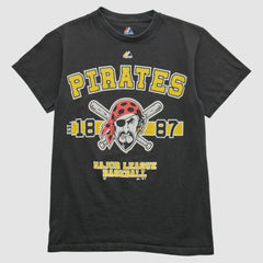 Pittsburgh Pirates Majestic 2000s T-shirt - Black - XXS by Fanatics Real Vintage T-shirts