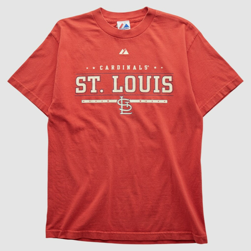 St. Louis Cardinals Majestic 2000s T-shirt - Red - S by Fanatics Real Vintage T-shirts