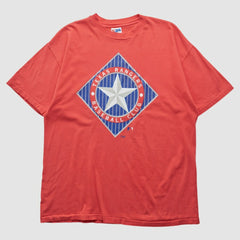 Texas Rangers Hanes 90s T-shirt - Red - M by Fanatics Real Vintage T-shirts