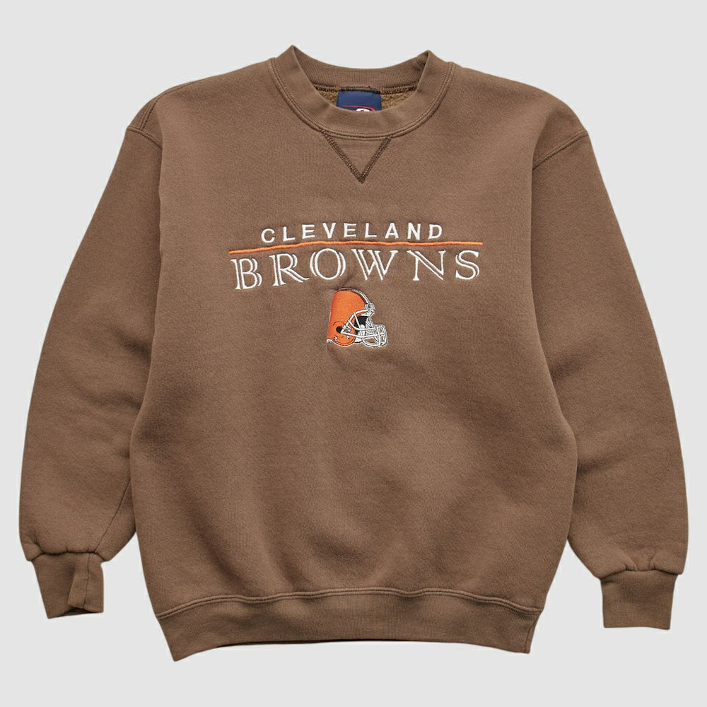Cleveland Browns Pro Player 2000s Pullover Sweatshirt Brown Vintage