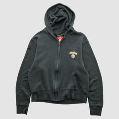 Pittsburgh Steelers NFL 2000s Hooded Full Zip Sweatshirt Black Vintage