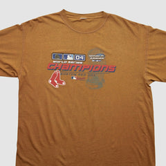 Boston Red Sox 2004 T-shirt - Brown - 2XL by Fanatics Real Vintage T-shirts