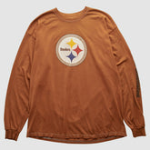 Pittsburgh Steelers Gildan 2000s Long Sleeve T-shirt Brown Vintage