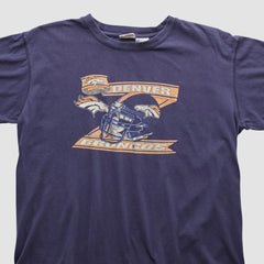 Denver Broncos Pro Edge 2000s T-shirt Navy Vintage