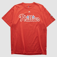 Philadelphia Phillies Majestic 2010s T-shirt - Red - L by Fanatics Real Vintage T-shirts