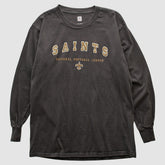 New Orleans Saints NFL 2000s Long Sleeve T-shirt Charcoal Vintage