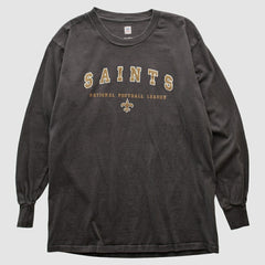 New Orleans Saints NFL 2000s Long Sleeve T-shirt Charcoal Vintage