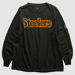Pittsburgh Steelers NFL 2000s Long Sleeve T-shirt Black Vintage