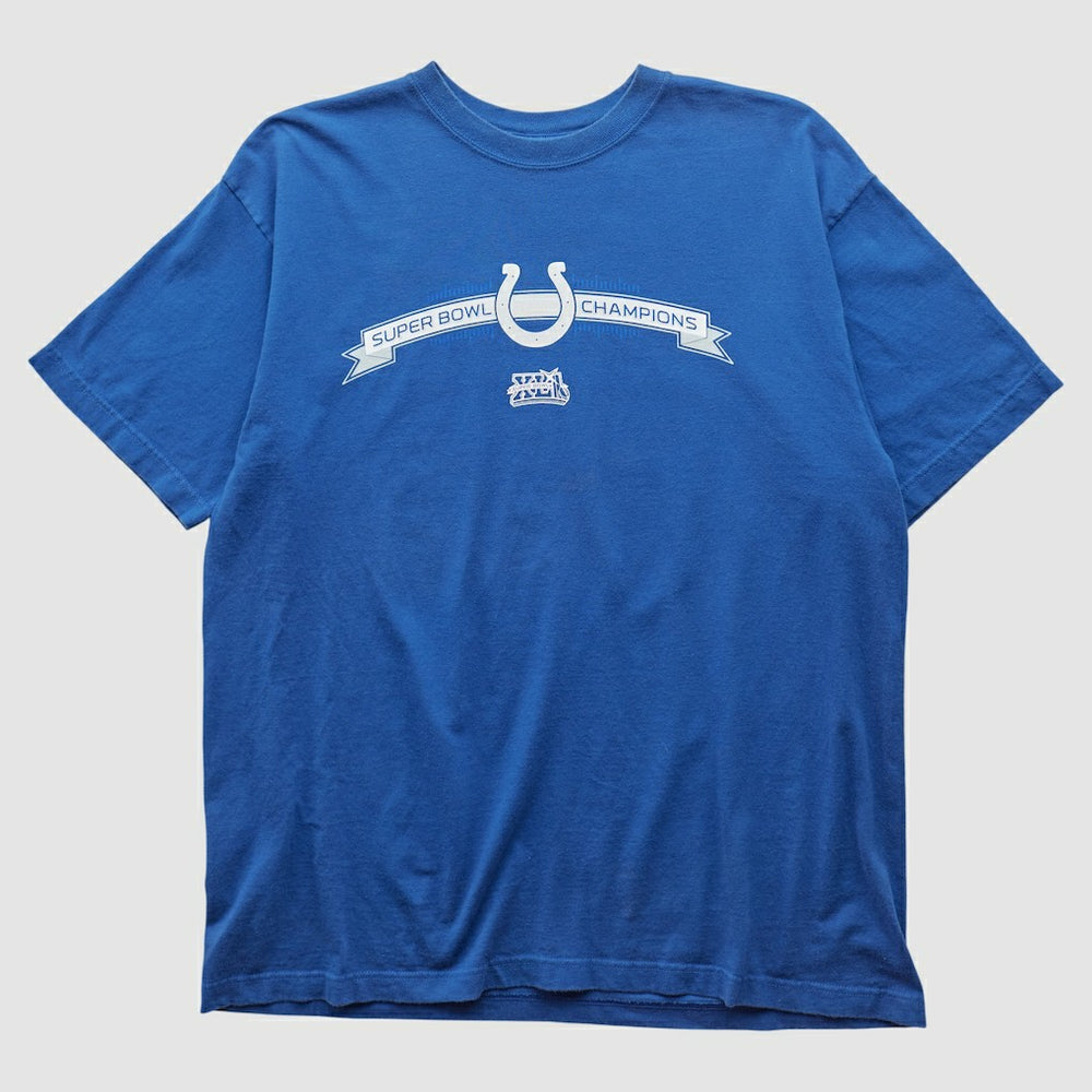 Indianapolis Colts Reebok 2007 T-shirt Blue Vintage