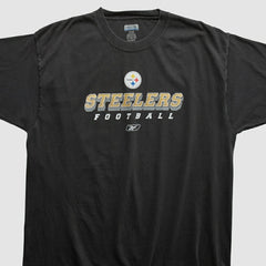 Pittsburgh Steelers Reebok 2000s T-shirt Black Vintage