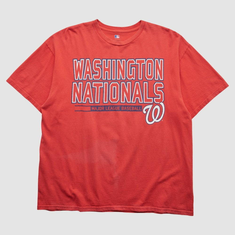 Washington Nationals Genuine Merchandise 2000s T-shirt - Red - L by Fanatics Real Vintage T-shirts