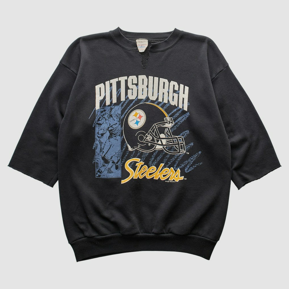 Pittsburgh Steelers Tultex 1992 Pullover Sweatshirt Black Vintage