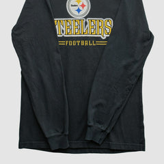 Pittsburgh Steelers Reebok 2000s Long Sleeve T-shirt Black Vintage