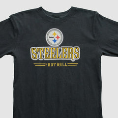 Pittsburgh Steelers Reebok 2000s Long Sleeve T-shirt Black Vintage