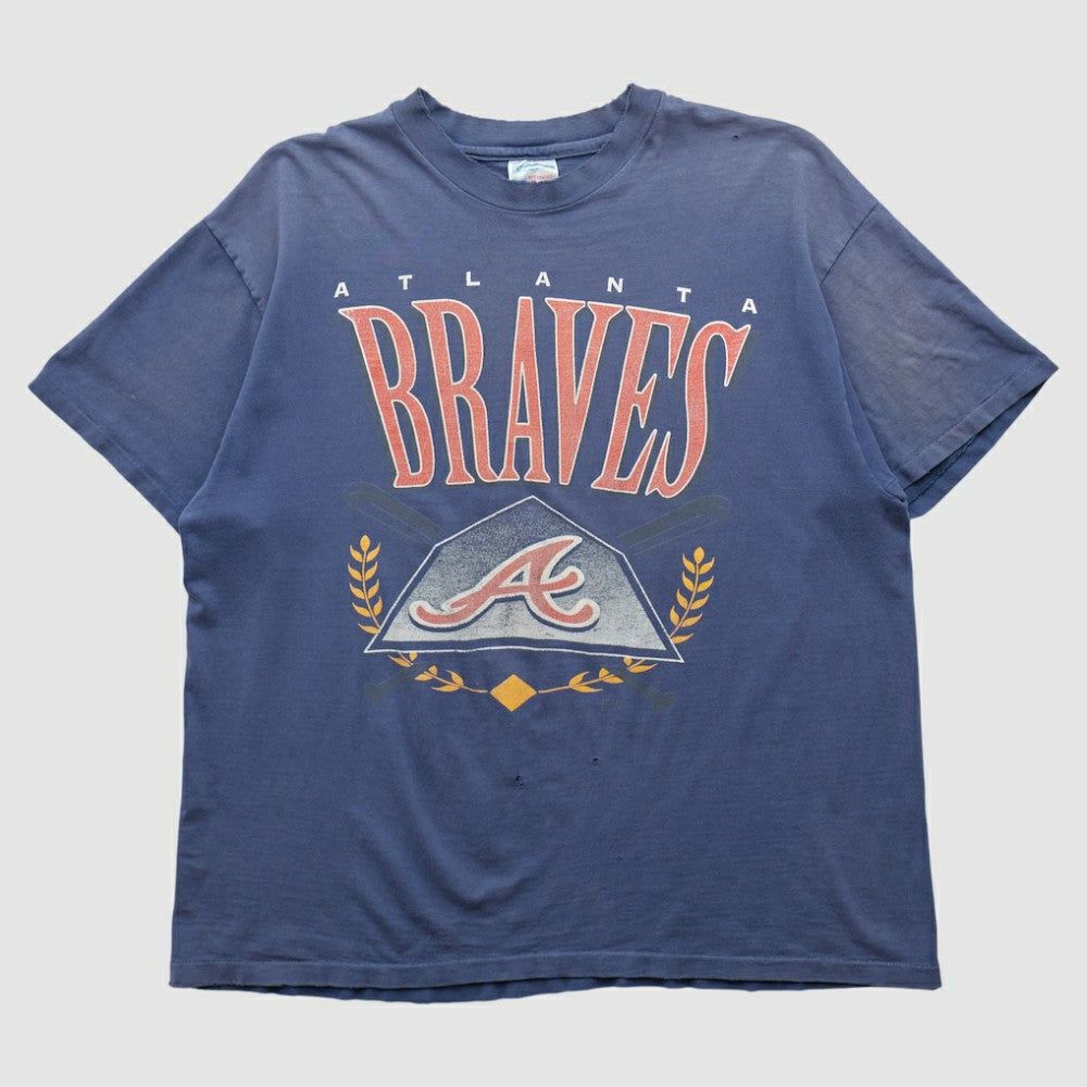 Atlanta Braves Hanes 90s T-shirt - Navy - L by Fanatics Real Vintage T-shirts