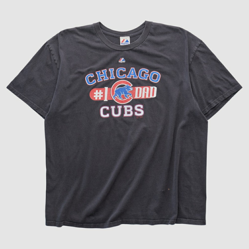 Chicago Cubs Majestic 2010s T-shirt - Black - M by Fanatics Real Vintage T-shirts