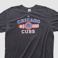 Chicago Cubs Majestic 2010s T-shirt - Black - M by Fanatics Real Vintage T-shirts