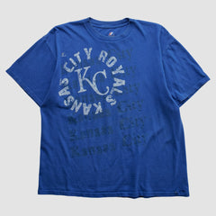 Kansas City Royals Majestic 2010s T-shirt - Blue - L by Fanatics Real Vintage T-shirts