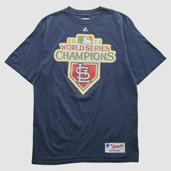 St. Louis Cardinals Majestic 2011 T-shirt - Navy - M by Fanatics Real Vintage T-shirts