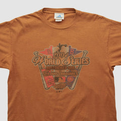 MLB World Series Adidas 2004 T-shirt - Orange - S by Fanatics Real Vintage T-shirts