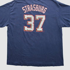Washington Nationals Majestic 2010s T-shirt - Navy - L by Fanatics Real Vintage T-shirts