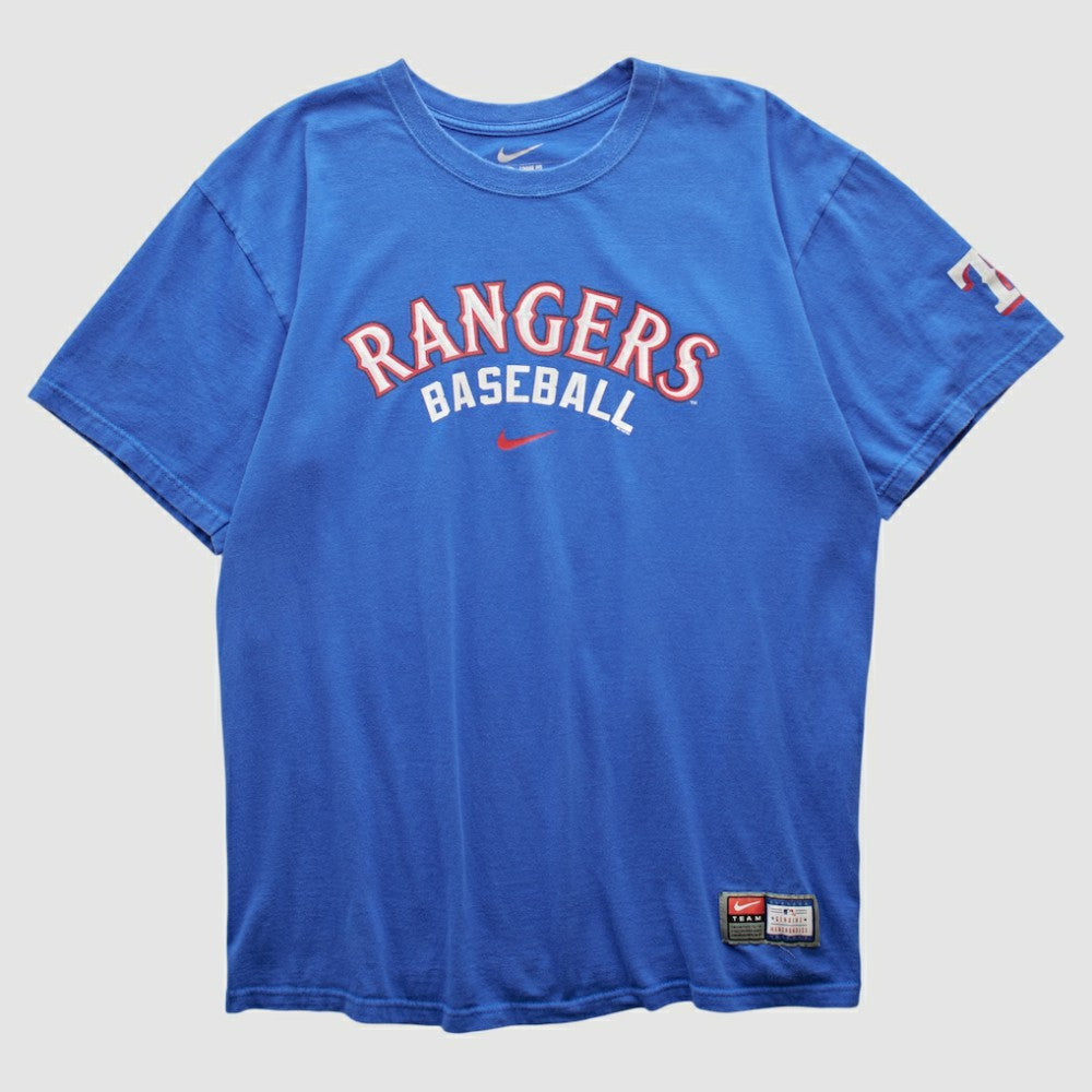 Texas Rangers Nike 2000s T-shirt - Blue - L by Fanatics Real Vintage T-shirts