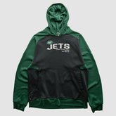 New York Jets Reebok 2010s Hooded Pullover Sweatshirt Black Vintage