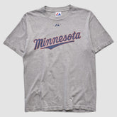 Minnesota Twins Majestic 2010 T-shirt - Heather Gray - XS by Fanatics Real Vintage T-shirts