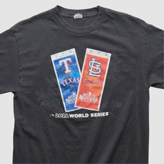 MLB World Series Alstyle 2011 T-shirt - Black - M by Fanatics Real Vintage T-shirts