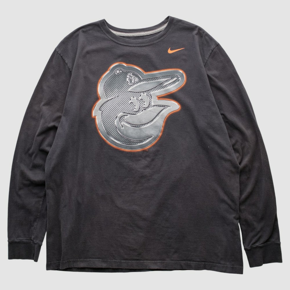 Baltimore Orioles Nike 2010s Long Sleeve T-shirt - Black - M by Fanatics Real Vintage T-shirts