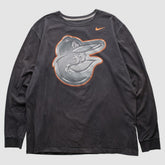 Baltimore Orioles Nike 2010s Long Sleeve T-shirt - Black - M by Fanatics Real Vintage T-shirts