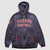 Houston Texans Reebok 2010s Hooded Full Zip Sweatshirt Navy Vintage