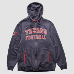 Houston Texans Reebok 2010s Hooded Full Zip Sweatshirt Navy Vintage