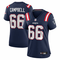 NFL Will Campbell New England Patriots Women's Team Game Jersey - Navy