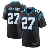 NFL Isaiah Simmons Carolina Panthers Team Game Jersey - Black