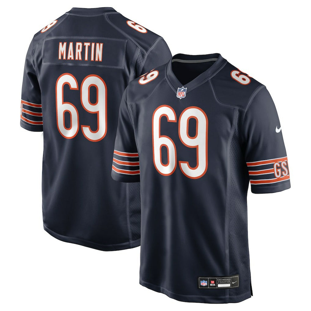 NFL Jeremiah Martin Chicago Bears Team Game Jersey - Navy