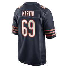 NFL Jeremiah Martin Chicago Bears Team Game Jersey - Navy