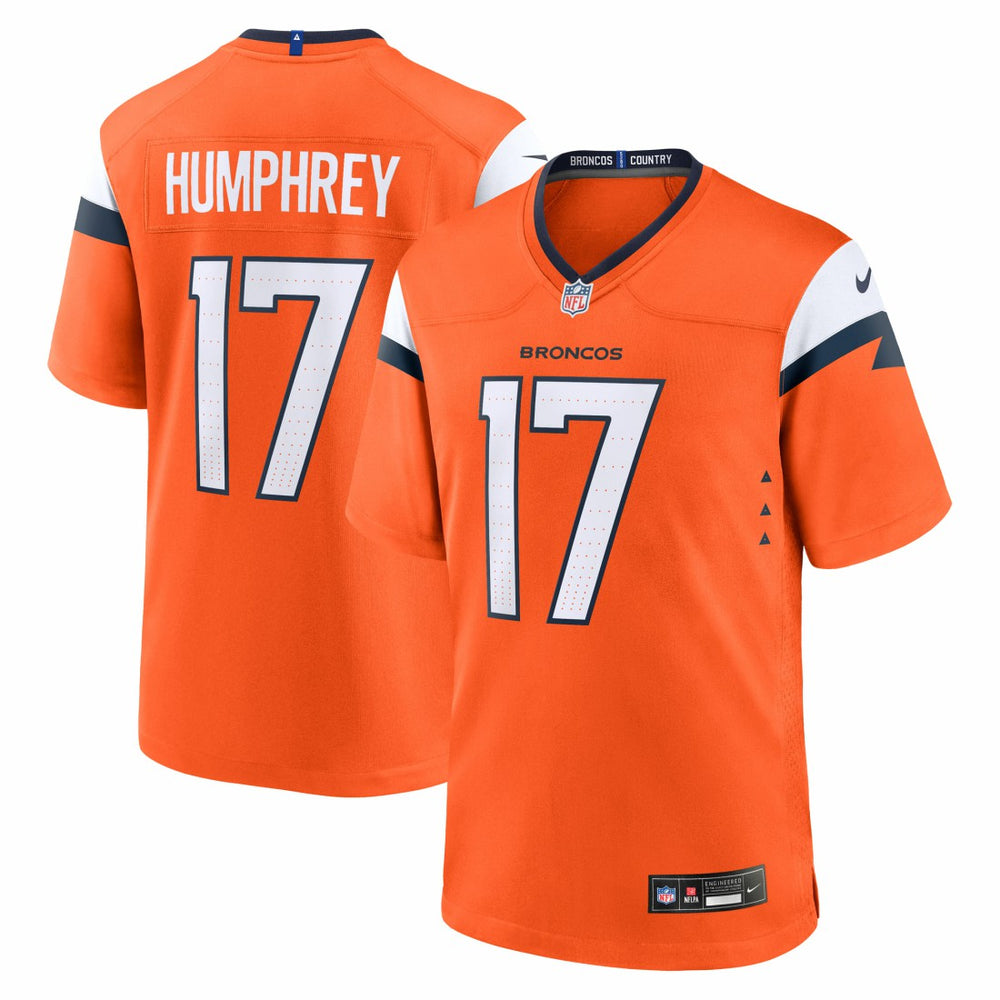 NFL Lil'Jordan Humphrey Denver Broncos Team Game Jersey - Orange