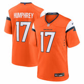 NFL Lil'Jordan Humphrey Denver Broncos Team Game Jersey - Orange