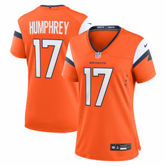 NFL Lil'Jordan Humphrey Denver Broncos Women's Team Game Jersey - Orange