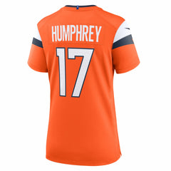 NFL Lil'Jordan Humphrey Denver Broncos Women's Team Game Jersey - Orange