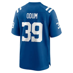 NFL George Odum Indianapolis Colts Team Game Jersey - Royal