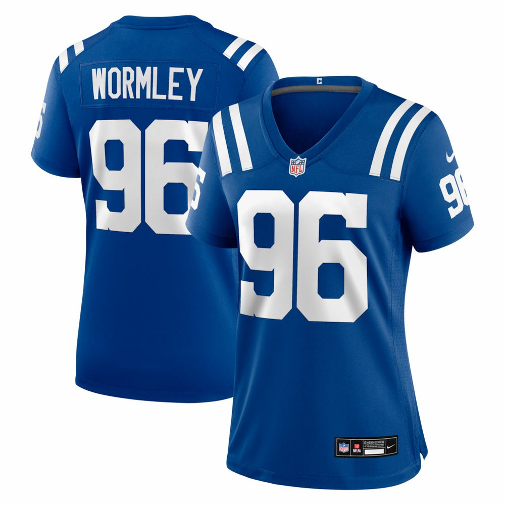 NFL Chris Wormley Indianapolis Colts Women's Team Game Jersey - Royal