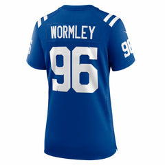 NFL Chris Wormley Indianapolis Colts Women's Team Game Jersey - Royal