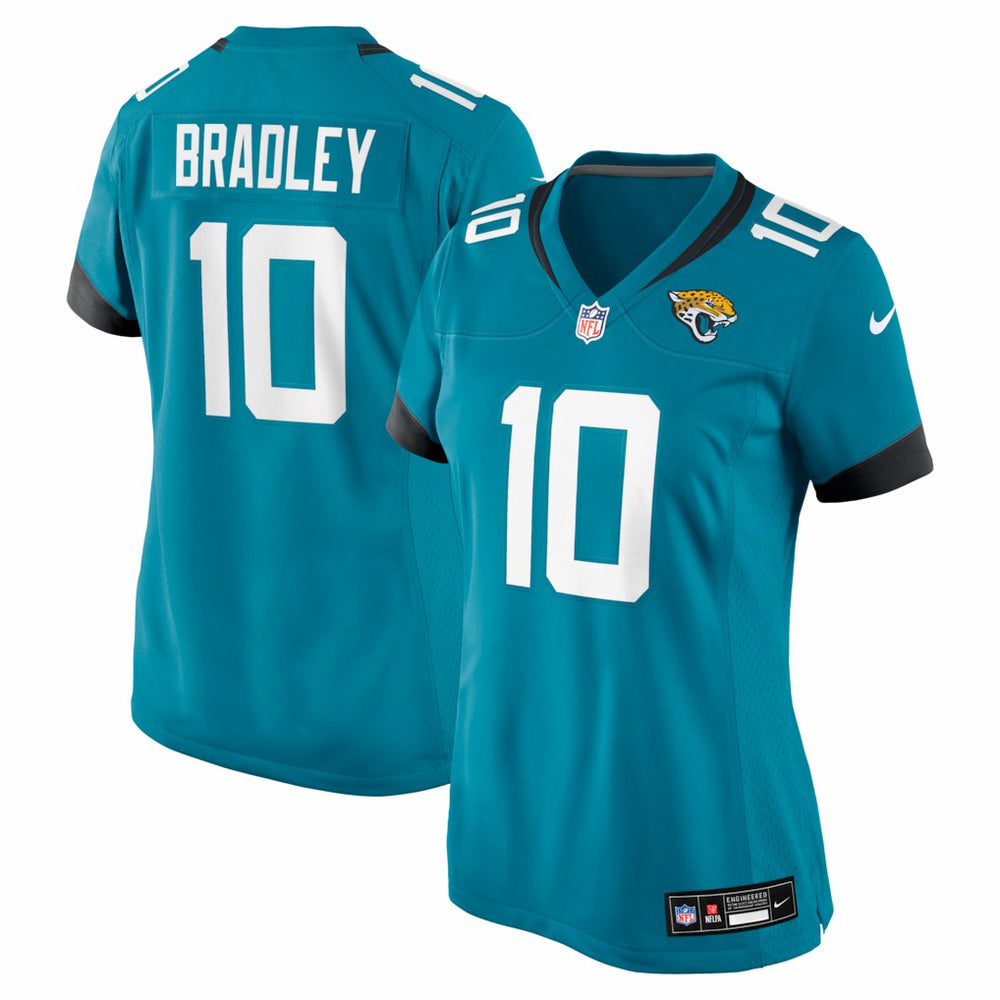 NFL Carter Bradley Jacksonville Jaguars Women's Team Game Jersey - Teal