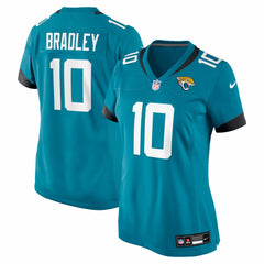 NFL Carter Bradley Jacksonville Jaguars Women's Team Game Jersey - Teal